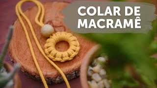 Colar de Macramê Fácil e Rápido | Tutorial Passo a Passo