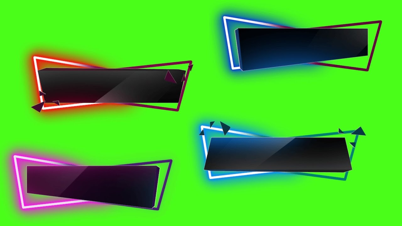 Neon Border Green Screen Chrome Key Green Screen Neon Green