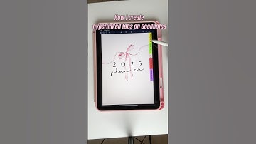 How I Create Hyperlink Tabs in Goodnotes ✨📒 #GoodnotesTutorial #DigitalPlanner #HyperlinkTabs