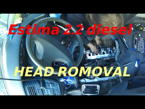 Toyota Estima Mk1 Lucida Emina 3C-TE  -  CYLINDER HEAD REMOVAL