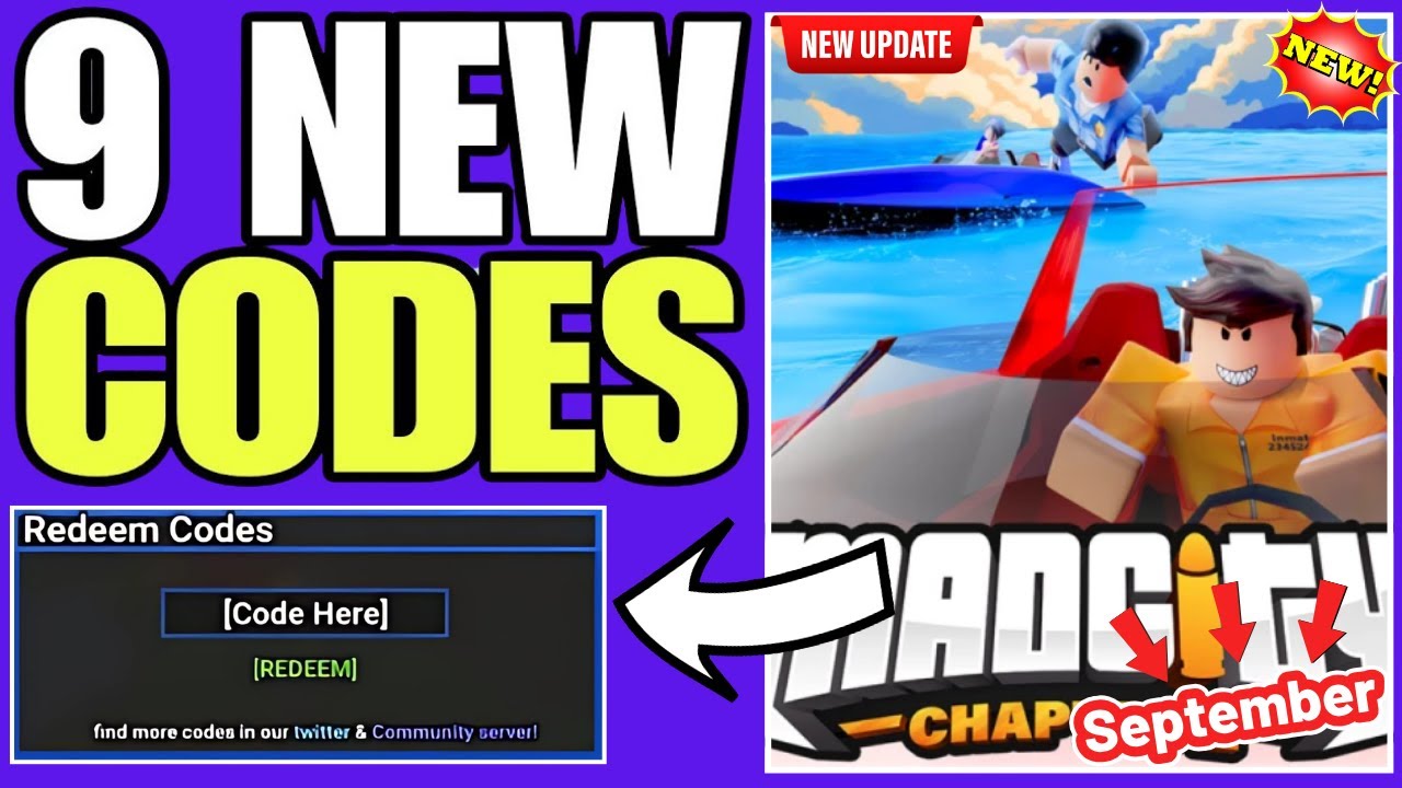⚡SEPTEMBER UPDATED CODES⚡MAD CITY CHAPTER 2 REDEEM CODES 2025 || MAD ...