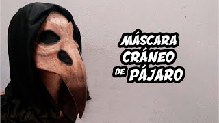Cómo hacer una MÁSCARA DE CRANEO DE PÁJARO/ Máscara del DOCTOR PESTE con cartón