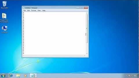 Learn Basics Window NOTEPAD Techniques - Personal Computer Tutorial