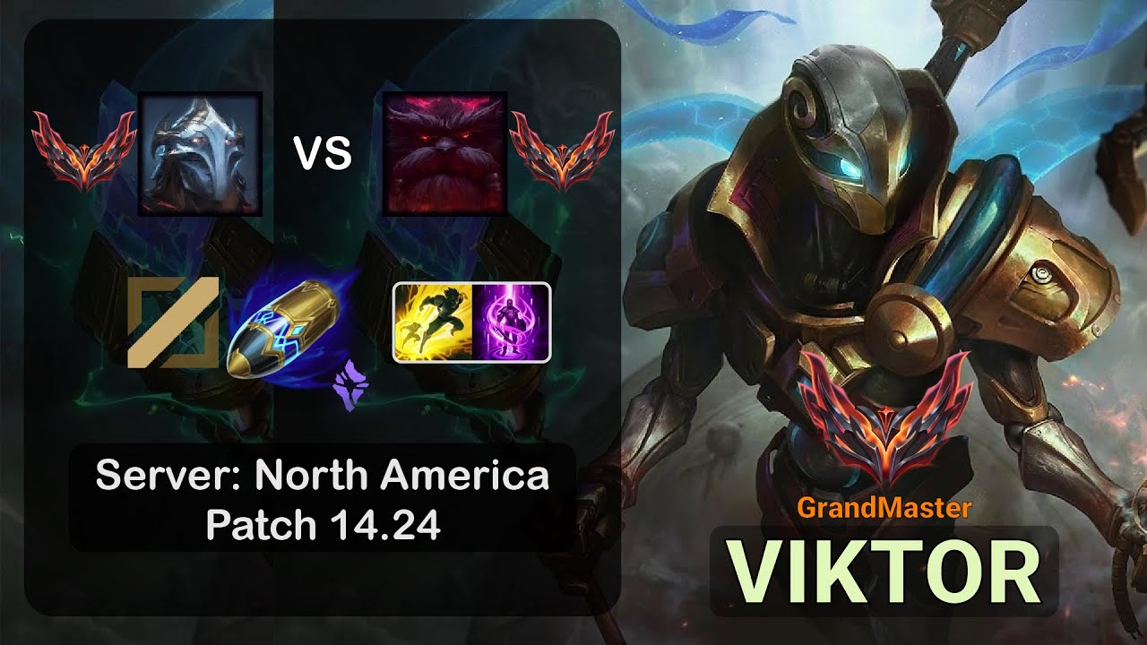 Viktor Mid vs Ornn - NA GrandMaster - Patch 14.24
