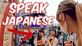 Can YOU Speak to Girls in Japan? American Surprises girls speaking Fluent Japanese Harajuku #1