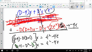 Solving System of DE - Elimination method with Operator - Made Easy