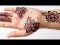 2Easy & Stylish Mehndi Design for Beginners💕 Simple & Trendy Henna@JustMehandi#mehndi #henna #viral