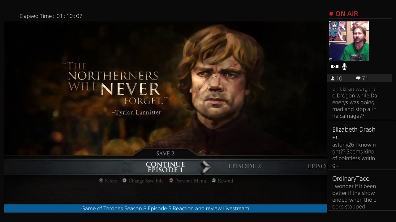 Game of Thrones Season 8 Episode 5 Reaction and review Livestream - YouTube