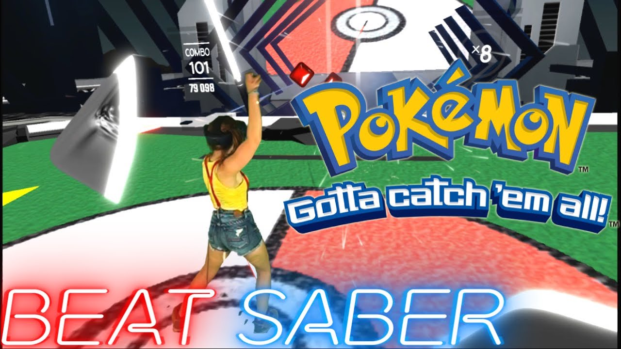 Beat Saber || Pokemon Theme "Gotta Catch 'Em All" - Jason Paige (Expert+) || Mixed Reality