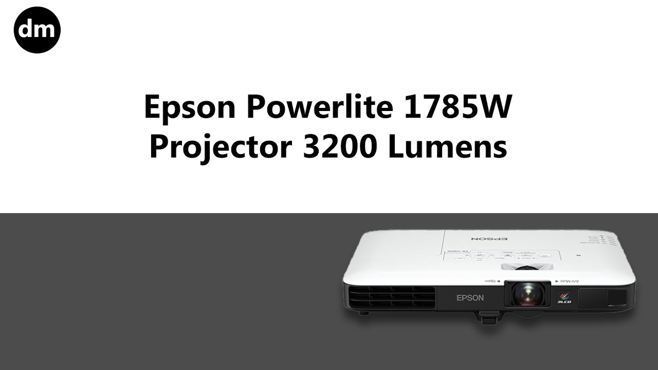 Epson PowerLite 1785W | Wireless 3LCD Projector | 3200 Lumens