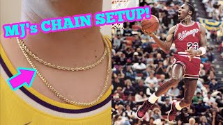 Information How to GOLD Chain Like MIKE! Michael Jordan gold chain review. Guide
