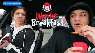 FIRST TIME TRYING WENDYS BREAKFAST | Couples vlog