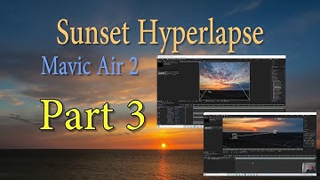 Part 3; Sunset hyperlapse with DJI Mavic Air 2, ‘Stabilize the video in Adobe After Effects’