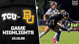 TCU vs. Baylor Highlights (10.16.26) | 2026 Big 12 Women's Soccer