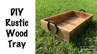 DIY Rustic Pallet Wood Tray