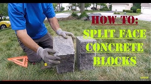 How to split landscape blocks or natural stone - NO special tools needed