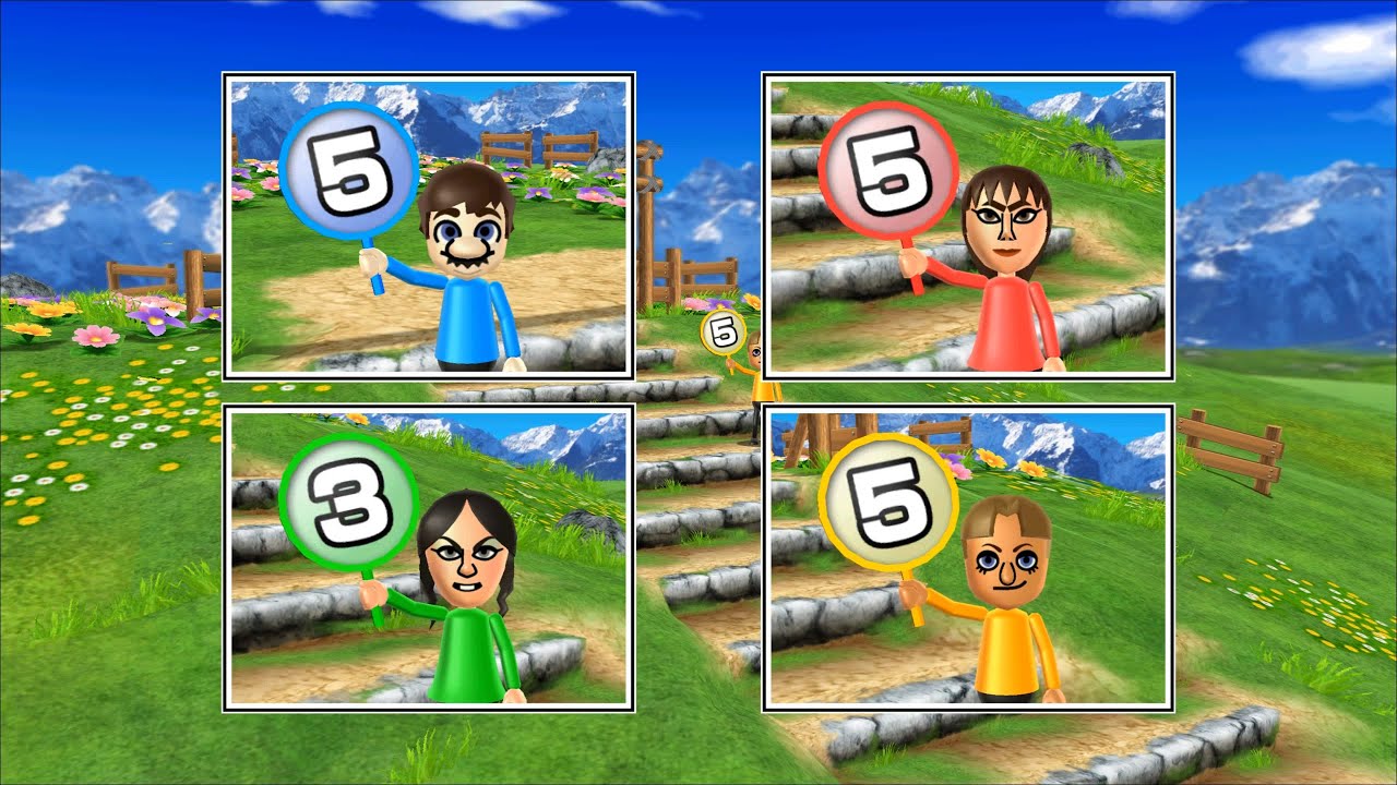 Wii Party U Board Game Island Mario Vs Susana Vs Eva Vs Greg