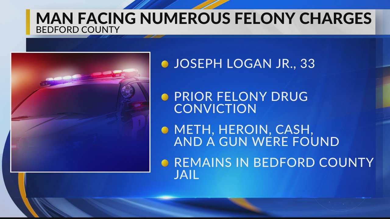 Bedford County man found with a pound of meth at a traffic stop - YouTube