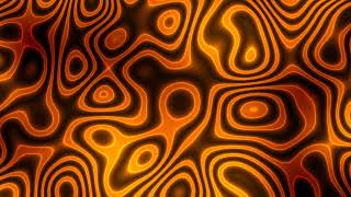 Abstract Neon Fire Waves | Footage | 1 hour Orange Height Map - 4K60FPS