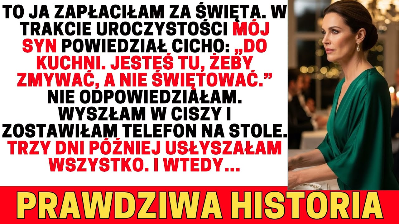 W ŚWIĘTA, KTÓRE OPŁACIŁAM, MÓJ SYN KRZYKNĄŁ: „IDŹ ZMYWAĆ!”