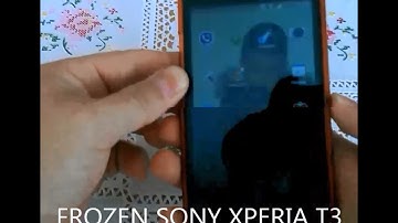 Frozen Sony Xperia T3 (how to reboot, restart sony T3)