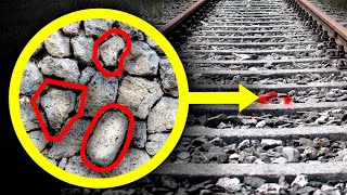 amazing facts about train tracks | train ki Patari per Pathar Kyon Dale Jaate Hain ?#shorts