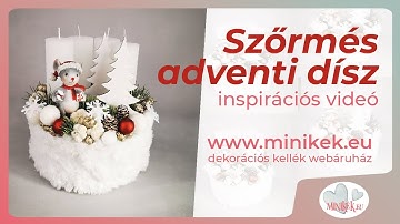 minikek.eu - Szőrmés adventi asztaldísz DIY