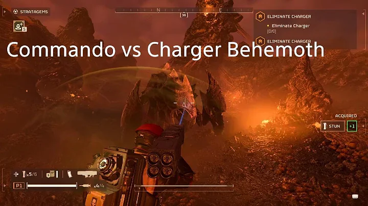 MLS-4X Commando vs Charger Behemoth - HELLDIVERS 2