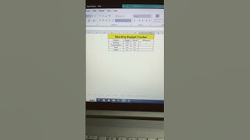 How to Calculate a Monthly Budget Tracker in Excel and Subtract Expenses #shorts #formula #function