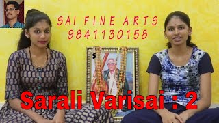 Vocal Lessons - Sarali Varisai : 2