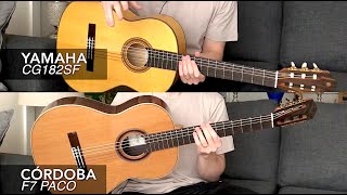 SOUND TEST: Yamaha CG182SF vs. Cordoba F7 Paco - Which Flamenco Guitar Sounds Better?!