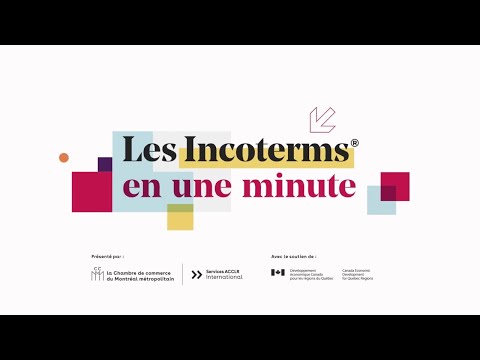 Les Incoterms® en une minute