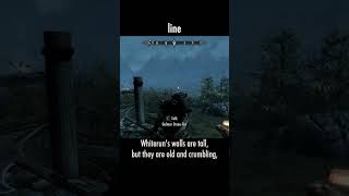 line — The Elder Scrolls V: Skyrim dialogue scene