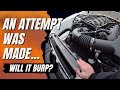 Image of T-56 Magnum Speedo cable install and an attempt at burping the radiator