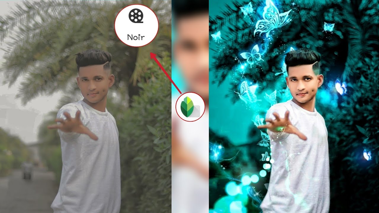 Snapseed Colour change Editing / Snapseed Glowing Butterfly Photo Editing By 01DreamEditz