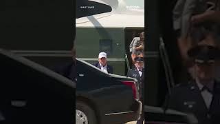 Trump returns from CAMP DAVID