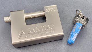 [1174] Two Pound Lock Picked in Two Seconds (Santiao Shutter Lock)