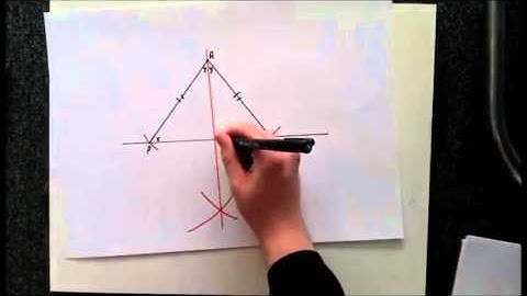 To drop a perpendicular from an external point onto a given line