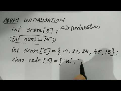 Array Initialisation in c++ : plus two CA chapter 2
