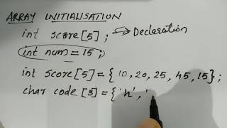 Array Initialisation in c++ : plus two CA chapter 2