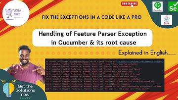 Feature Parser Exception in Cucumber? Here’s How to Fix It! (Explained in English)