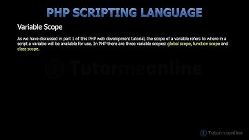 04 PHP Functions Variable Scope