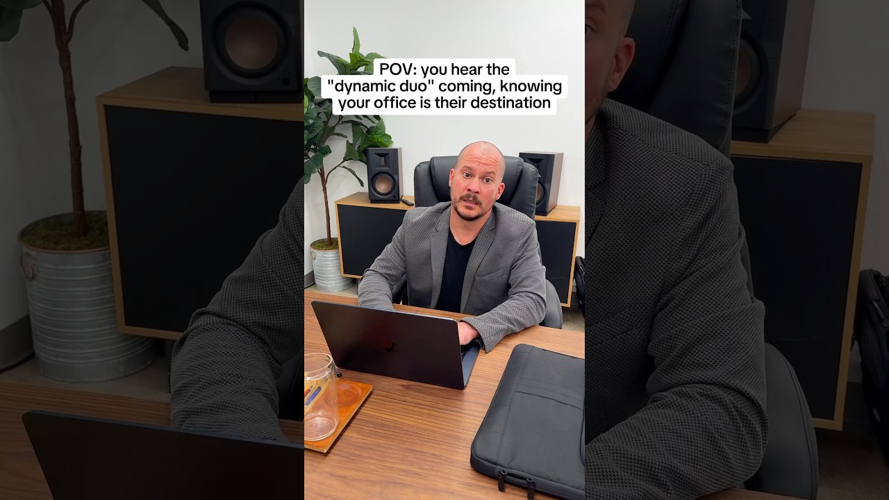 POV: You consider hiding under your desk