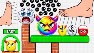 😂 🌈 Beat 3×3 Player Game Hungry Balls 2048 🆚 Jelly Run 2048 vs Draw to Smash Gameplay part 229 screenshot 3