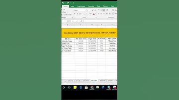 Cách tạo form mẫu trong excel cực xịn 🥰🥰🥰