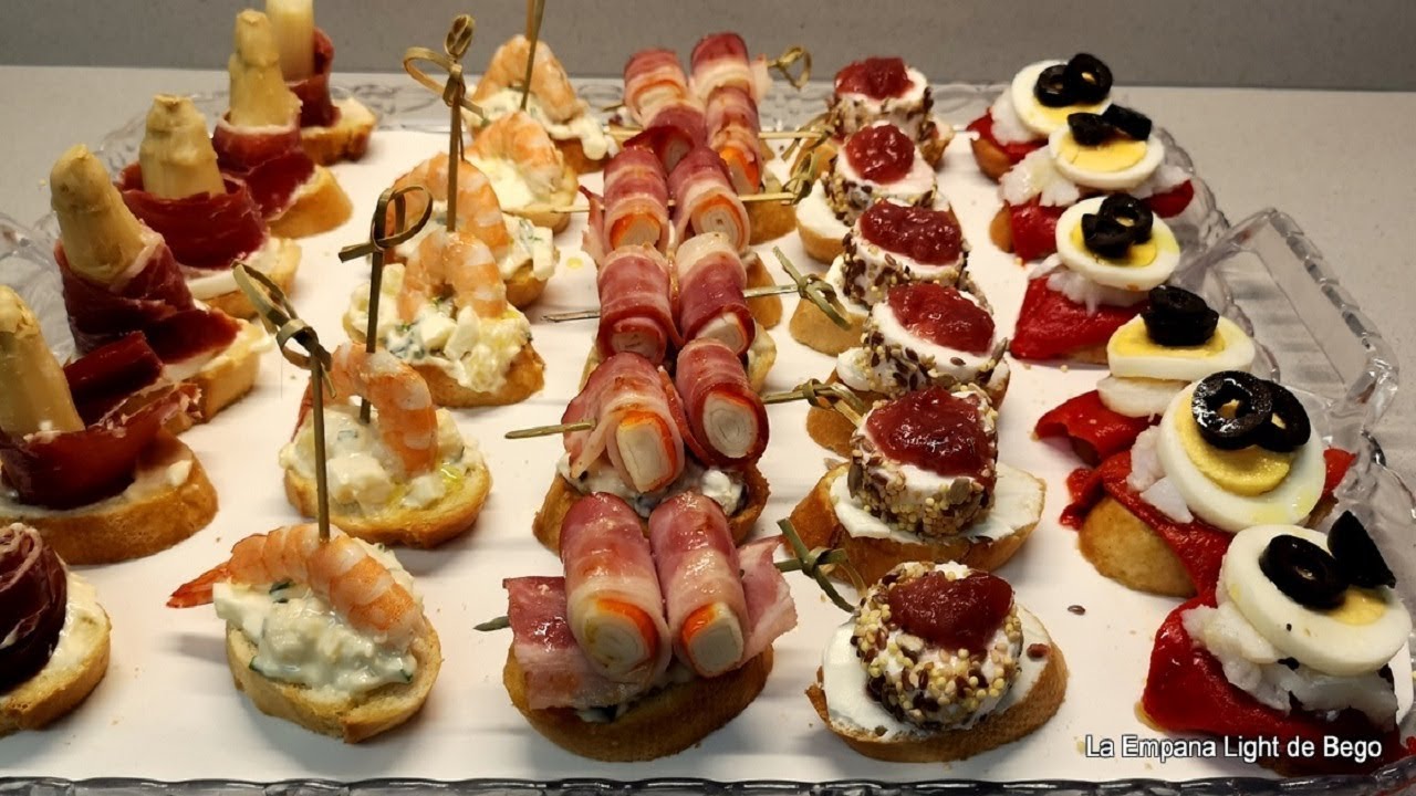 completamente Ánimo elegante Original and easy Montaditos Canapes and Assorted Toasts - YouTube