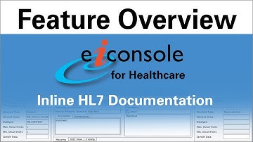 Inline HL7 Documentation Feature of eiConsole Interface Engine by PilotFish
