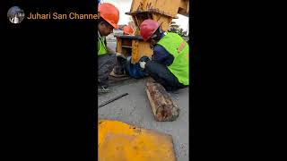 How replacement gantry crane wheel