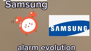Samsung alarm evolution