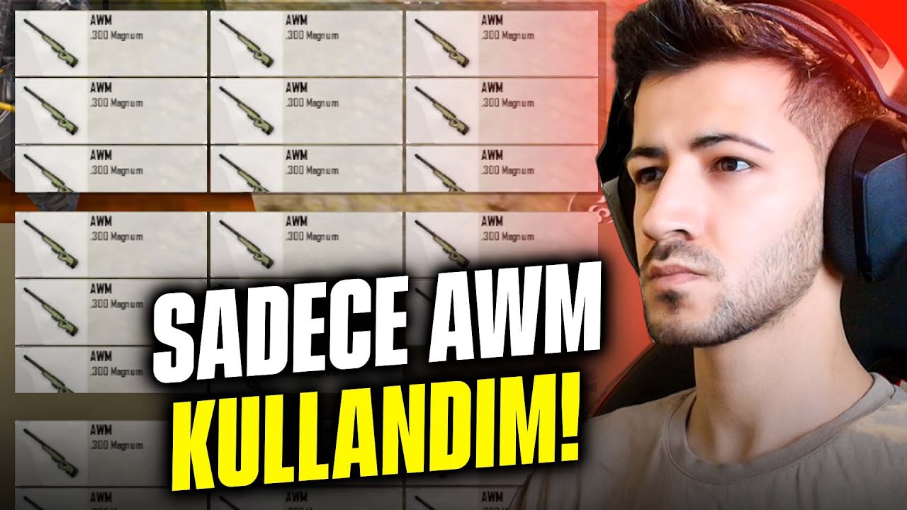 SADECE AWM İLE WİN ALMAK? pubg mobile